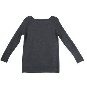 Gray Loft Textured Long Sleeve Sweater‎ Top / Soft Knit Pullover Size - M